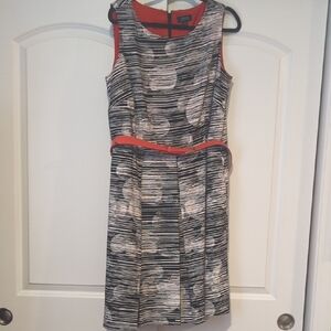 Stylish Black and White Striped Dress